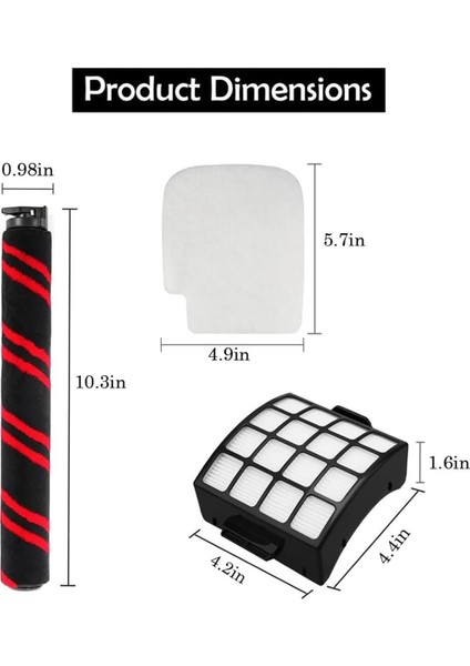 Shark Stratos AZ3002 AZ3000 AZ3000W Duo Clean Power Fins Dik Elektrikli Süpürge Için Uyumlu Yedek Parça Takımı (Yurt Dışından)