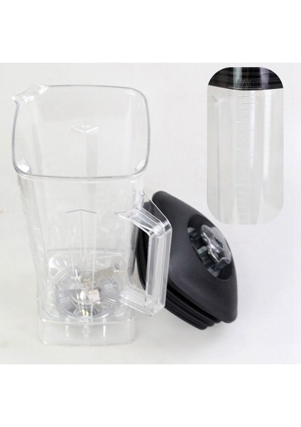 Bıçak ve Kapaklı 64 Oz Kap, Vitamix Blender 64 Oz'a Uygun Blender Kap Yedek Aksesuarları (Yurt Dışından)