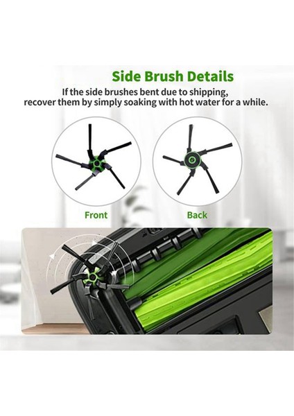 Irobot Roomba S9 9150 / S9+ Plus 9550 Robot Süpürge Aksesuarları Hepa Filtre Ana Yan Fırça Toz Torbası (Yurt Dışından)
