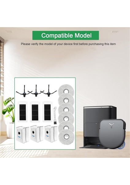 Ecovacs Deebot X5 Omni / X5 Pro Yan Fırça Hepa Filtre Paspas Bezi Robot Süpürge Aksesuarları (Yurt Dışından)