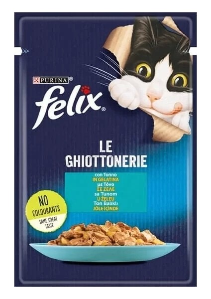 Taze Ton Balıklı Jöleli Pouch Yetişkin Konserve Kedi Maması 85 gr