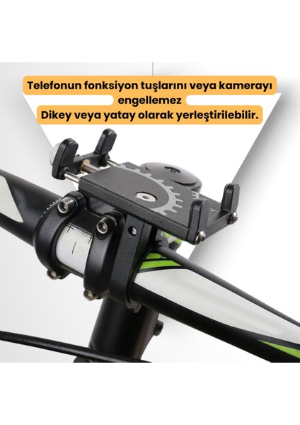 Ful Metal Gidon Uyumlu Motorsiklet Telefon Tutucu, Bisiklet, Scooter Uyumlu Sıkıştırmalı Tutucu modelleri