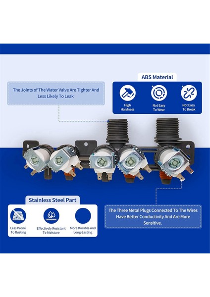 AJU73213301 AJU75152601 AJU75152603 Kenmore Lg Çamaşır Makinesi Için Çamaşır Makinesi Su Giriş Vanası WT1101CW WT1501CW WT5270CW (Yurt Dışından) fırsatları