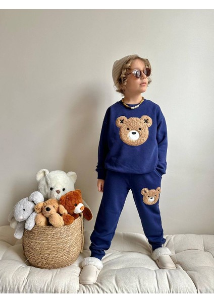 Yigit Butik Ayıcık Süzene Işlemeli Erkek Çocuk Alt Üst Takım