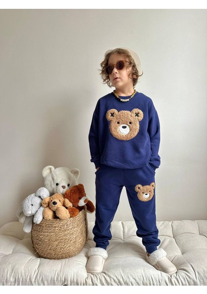 Yigit Butik Ayıcık Süzene Işlemeli Erkek Çocuk Alt Üst Takım modelleri