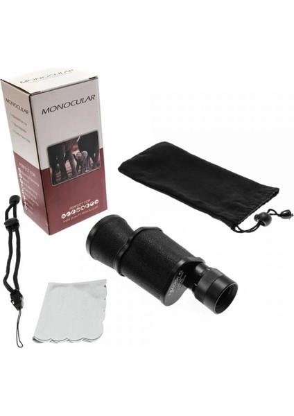 Baigish 10X40 Metal Deri Kaplamalı Rus Modeli Monoküler Dürbün