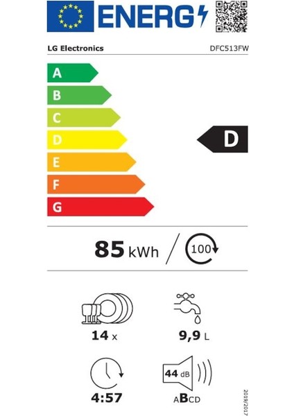 DFC513FW.ABWPLTK D Enerji Sınıfı 9 Programlı Bulaşık Makinesi Beyaz