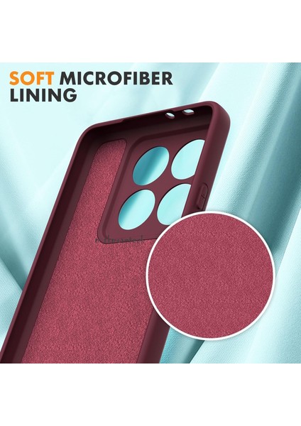 Xiaomi Mi 14T Pro Kılıf Lansman Kamera Korumalı Içi Kadife Yumuşak Renkli Silikon Kapak Mat Hisli Süet Liquid