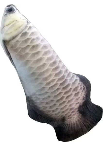 Peluş Gümüş Arowana Köpek Oyuncağı 40 cm