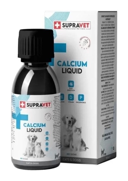 Calcium Kedi ve Köpekler Için Sıvı Kalsiyum Damla 100 ml