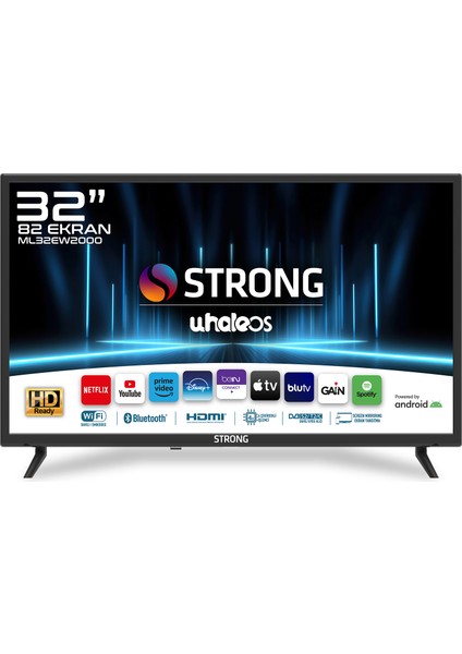 ML32EW2000 32" 82 Ekran Uydu Alıcılı HD Ready Whale OS Smart LED TV