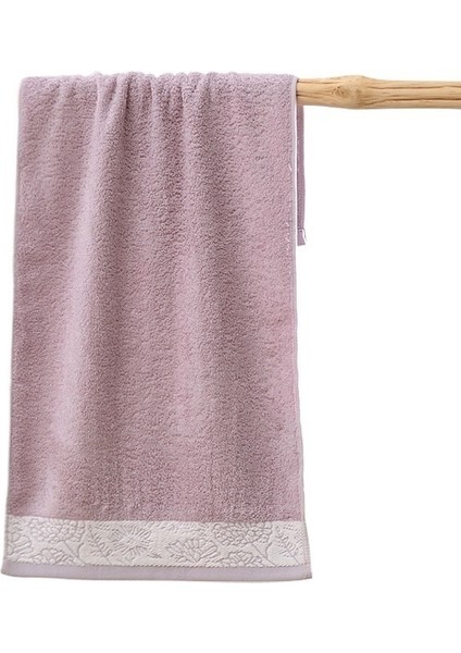 Saf Pamuklu Havlu Erkek ve Kadın Yüz Havlusu Emici Kalınlaştırılmış Banyo Havlusu (3 Adet) (Yurt Dışından)