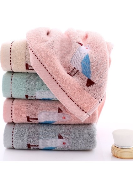 Yetişkin Ev Tipi Yumuşak Emici Yüz Bezi Için Saf Pamuklu Havlu (5 Paket) (Yurt Dışından)