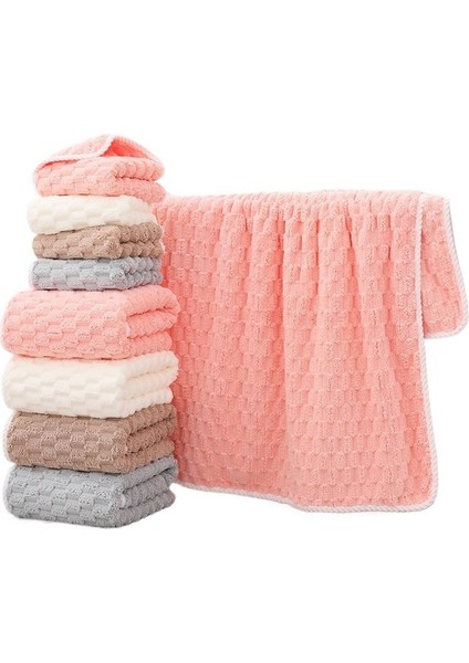 Havlu ve Banyo Havlusu Seti Yetişkin Yüz Havlusu Yumuşak Emici Banyo Havlusu (3 Parça) (Yurt Dışından)