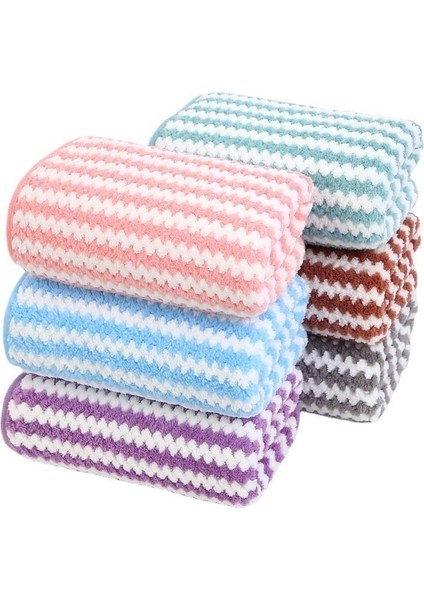 3'lü Paket Kalın Emici Havlular Yumuşak Banyo Havluları Erkek ve Kadın Yüz Havlusu (Yurt Dışından)