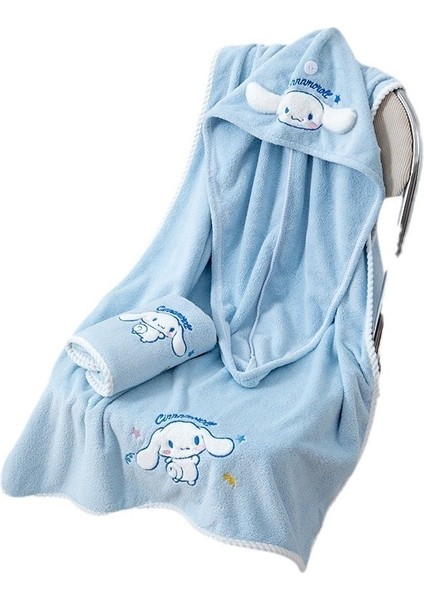 Kuromi Havlu Banyo Havlusu Seti Karikatür Desenli Yumuşak Emici Havlu Seti (3 Parça) (Yurt Dışından)