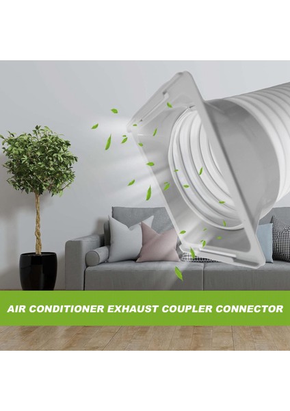 Taşınabilir Klima Egzoz Hortumu Bağlayıcı Pencere Adaptörü A/c Ünitesi Tüp Konnektör Parçaları ve Aksesuarları Kareden Yuvarlak'a (Yurt Dışından) fırsatları