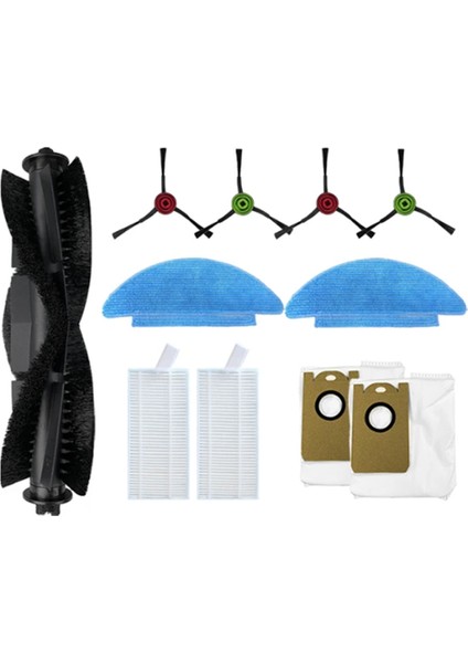 Cecotec Conga 7490 / 7290 Eternal Robot Süpürgeler Için 11 Adet Yedek Parça Toz Torbası Çuval Ana Yan Fırça Hepa Filtre Paspas (Yurt Dışından)