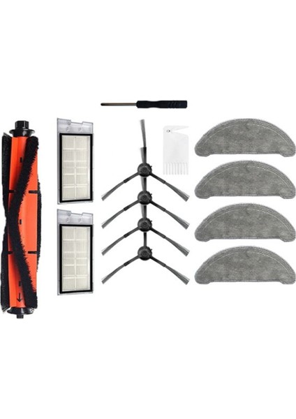 Xiaomi Roidmi Eve Plus Robotik Süpürge Için 13 Adet Paspas Bezi Hepa Filtre Fırçası Toz Torbası Yedek Parça Değişimi (Yurt Dışından)