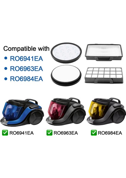 Rowenta ZR006001 RO6921EA RO6941EA RO6951EA RO6954EA RO6984EA Elektrikli Süpürge Yedek Filtresi Için Yıkanabilir Filtre (Yurt Dışından) modelleri