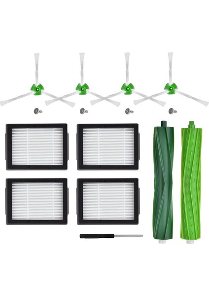 Yedek Ana Fırça Yan Fırça Hepa Filtre Irobot Roomba I7 I7+I7 Puls I3 I3+ E5 E6 Elektrikli Süpürge Aksesuarları (Yurt Dışından)