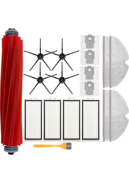 Xiaomi Roborock Q7 Max,q7 Max+,q7 Plus,t8 Yedek Filtre Ana Yan Fırça Bezi Toz Torbası Elektrikli Süpürge Parçaları (Yurt Dışından)