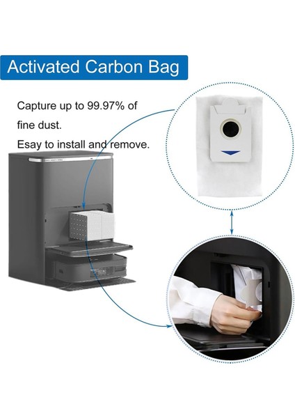 Ecovacs Deebot T30 Pro Omni / DDX14 / T30 Max Vakum Yan Fırça Hepa Filtre Paspas Bezi Toz Torbası Için Yedek Parçalar (Yurt Dışından) modelleri