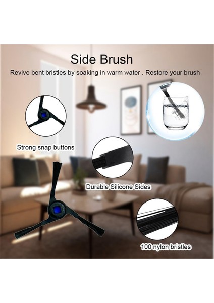 Ecovacs Deebot T30 Pro Omni / DDX14 / T30 Max Vakum Yan Fırça Hepa Filtre Paspas Bezi Toz Torbası Için Yedek Parçalar (Yurt Dışından) indirimleri