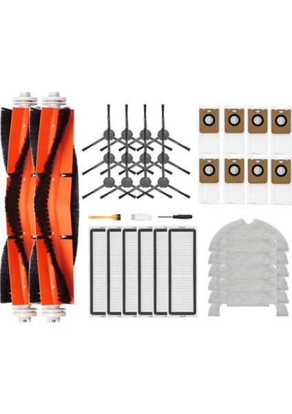 Xiaomi Dreame Bot Z10 PRO/L10 Artı Aksesuarları Robotlu Süpürge Toz Torbası Hepa Filtre Ana Fırça Paspas Bez Parçaları (Yurt Dışından)