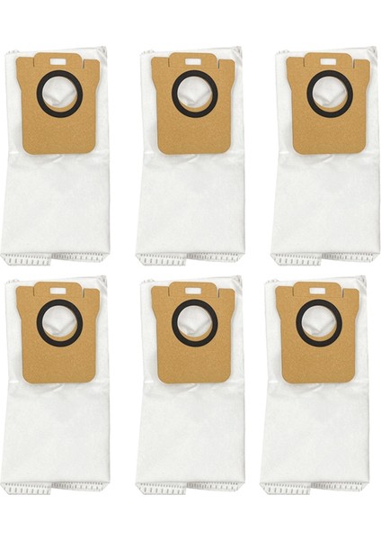 6 Adet Xiaomi Mijia STYTJ05ZHM Robotlu Süpürge Yedek Parça Toz Torbası Çöp Torbası Darı Süpürgesi Aksesuarları (Yurt Dışından)