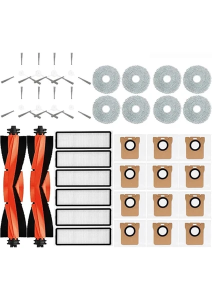 Xiaomi Robot Vacuum X20 +/X20 Plus, Aksesuarlar, Ana Yan Fırça, Hepa Filtre Paspas Bezi Toz Torbası Değişimi (Yurt Dışından)