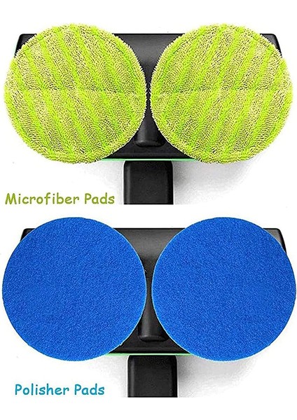 Akülü Elektrikli Döner Paspas Süpürgesi Için 8 Adet Yedek Ped Kablosuz Elektrikli Döner Paspas Scrubber Pad, Yeşil (Yurt Dışından) indirimleri