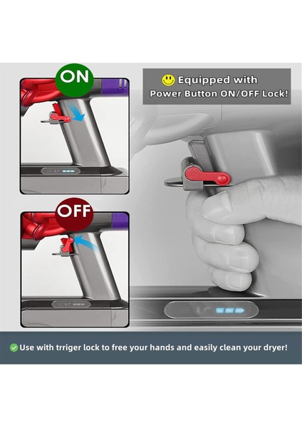 Dyson V15 V11 V10 V8 V7 Elektrikli Süpürge Kurutma Makinesi Lint Temizleyici Esnek Hortum ve Dar Alan Temizleme Aparatı Için Kurutma Makinesi Havalandırma Temizleme Kiti (Yurt Dışından) fiyatları