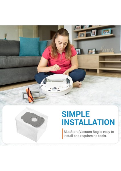 Irobot Roomba I & S & J Serisi J6+ J7 J8+ I7 I7+ (7550) I4+ I5+ I6+ I8+ S9+ J7 J7 Için 6 Paket Yedek Vakum Torbası (Yurt Dışından) indirimleri