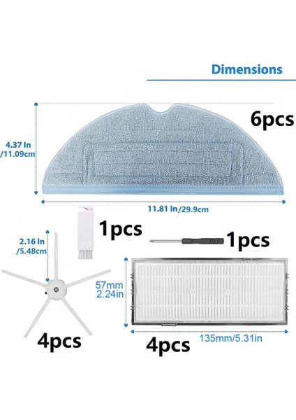 Yedek Rulo Fırça Yan Fırçalar Hepa Filtreler Roborock S7 T7 T7S Robotlu Süpürge Aksesuarları (Yurt Dışından) indirimleri