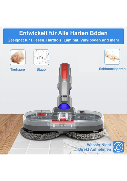 Dyson V7/V8/V10/V11/V15 Elektrikli Süpürge Için Paspas Aparatı, Çıkarılabilir Su Tanklı Elektrikli Zemin Paspası (Yurt Dışından) modelleri