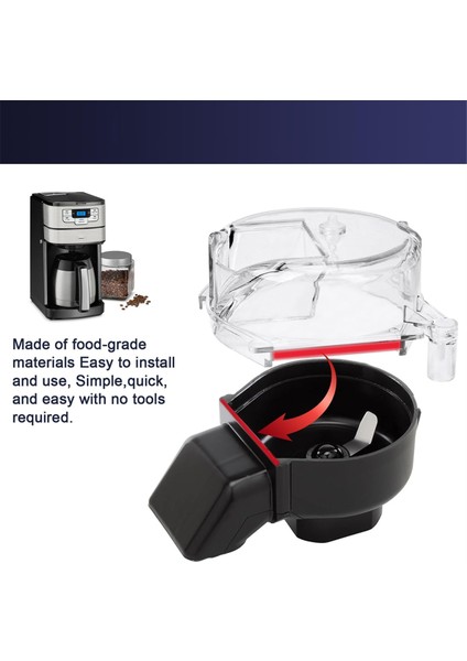 Cuisinart Kahve Makinesi Için DGB-500GLID Şeffaf Kahve Makinesi Şeffaf Yedek Öğütücü Montaj Kapağı - Uyumlu Modeller (Yurt Dışından) fırsatları