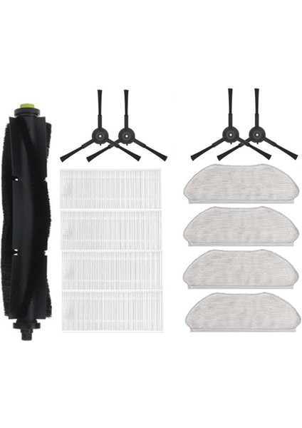 13 Adet Ana Yan Fırça Paspas Bezi Hepa Filtre 360X100/X100MAX Robotlu Süpürge Yedek Aksesuarlar (Yurt Dışından)