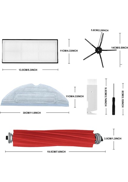 Roborock S7/s7+/s7 Maxv/s7 Maxv Plus/s7 Maxv Ultra/s7 Pro ULTRA/T7/T7S PLUS/G10/G10S Pro Elektrikli Süpürge Parçaları Için (Yurt Dışından) indirimleri