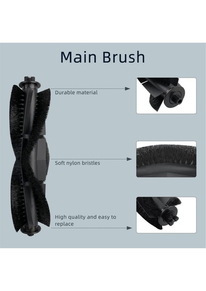 Tikom G8000, G8000 Pro, Honiture G20, G20 Pro, Laresar Evol 3, Robotik Süpürge Için Uyumlu Yedek Parçalar (Yurt Dışından) modelleri