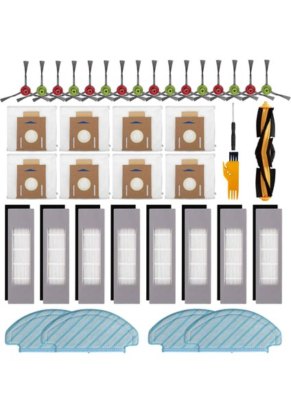 Ecovacs Deebot Ozmo T8 Aıvı T8 Max N8 Pro N8 Pro+ T9 Serisi Robot Süpürge Aksesuarları Kiti Için Yedek Parçalar (Yurt Dışından)