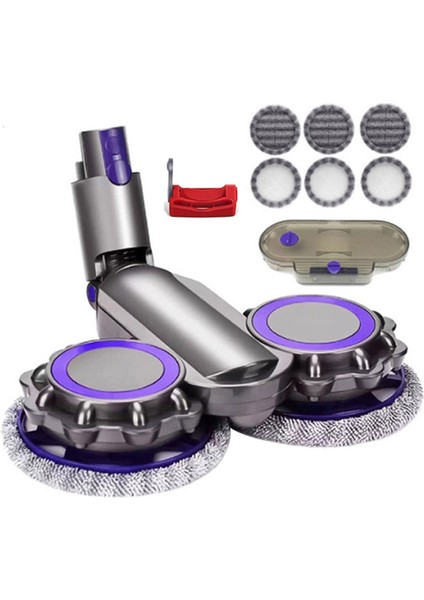 Dyson V7 V8 V11 V10 V15 Elektrikli Süpürge Aparatı Su Hazneli ve Anahtar Tetikli Elektrikli Zemin Paspas Başlığı (Yurt Dışından)