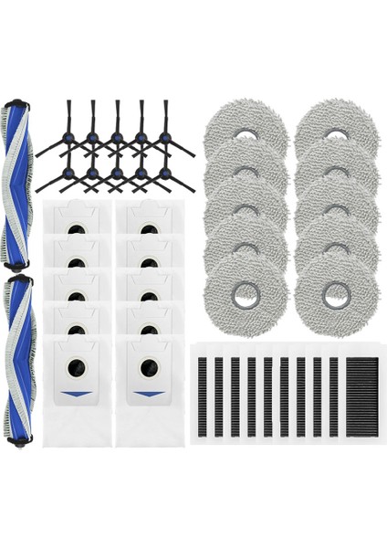 Ecovacs Deeboot X5 Omnı / X5 Pro Omnı Silindir Yan Fırça Filtre Paspas Bezi Toz Torbası Robot Süpürgeler Aksesuarları (Yurt Dışından)