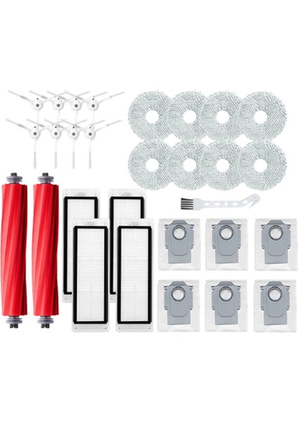 Roborock Q Revo / P10 A7400RR Robot Süpürgeler Için Ana Yan Fırça Hepa Filtre Paspas Bezleri Toz Torbaları Aksesuarlar (Yurt Dışından)