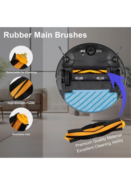 Ecovacs Deebot N10 Plus/ T9+/ N8 Pro+/ N8+/ T8AIVI+/ T8+ Robot Süpürge Için Aksesuar Kiti, Yedek Parçalar (Yurt Dışından) fırsatları