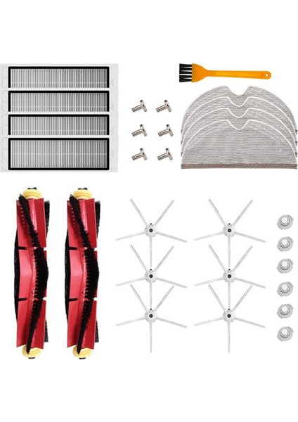 Xiaomi Roborock S4 S5 S6 T4 T6 S5MAX S6MAX Robot Süpürge Ana Yan Fırça Hepa Filtre Paspas Bezi (Yurt Dışından)