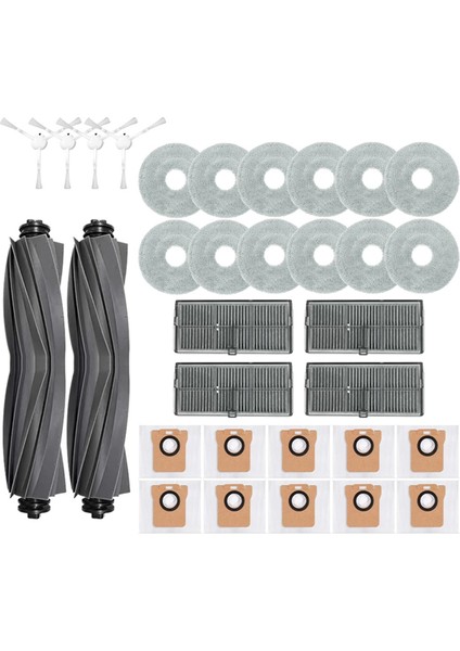 Xiaomi Mijia M30S D103CN Robot Süpürge Ana Yan Fırça Hepa Filtre Paspas Bezi Toz Torbaları Yedek Parçalar Aksesuarlar (Yurt Dışından)