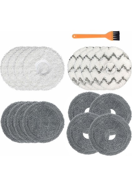 Ecovacs Deebot X1 Omnı/turbo Robot Süpürge Için 17 Adet Yıkanabilir Paspas Pedleri Paspas Bezleri Yedek (Yurt Dışından) fiyatları