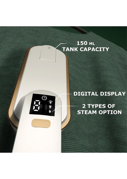Giysiler Için Seyahat Buharlı Ütü Taşınabilir Mini - 1200 Watt 10S Hızlı Isınma - Ev, Seyahat Için Dijital Ekranlı Ab Fişi (Yurt Dışından) fırsatları