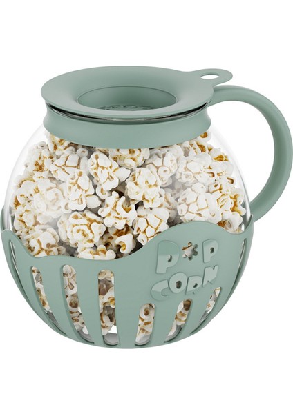 Patlamış Mısır Makinesi Mikrodalga Atıştırmalık Patlamış Mısır Hava Patlatıcıları 2.25 Quart Patlamış Mısır Kasesi Borosilikat Mutfak Aksesuarları, Yeşil (Yurt Dışından)